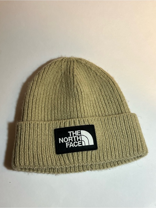 The North Face Other - The North Face Ribbed Beanie in Olive Green with Black Logo Patch